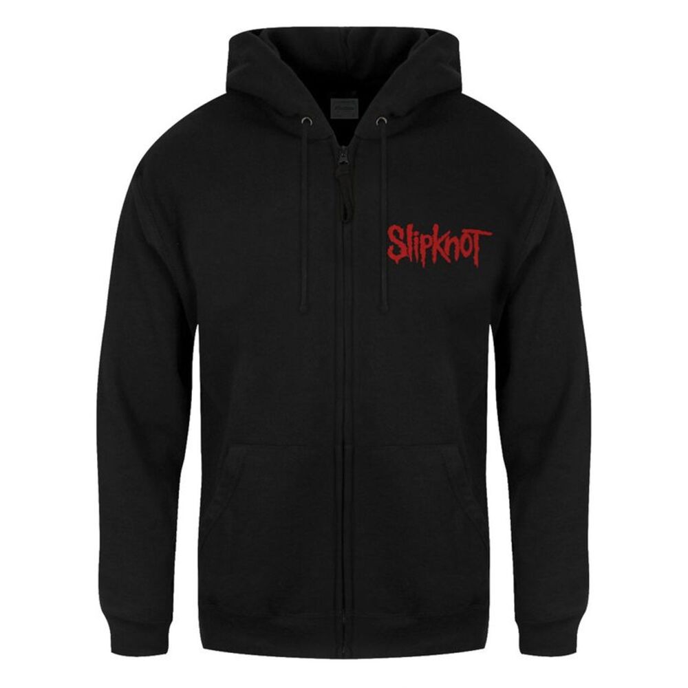 Slipknot Unisex Adult Skull Teeth Full Zip Hoodie / Black